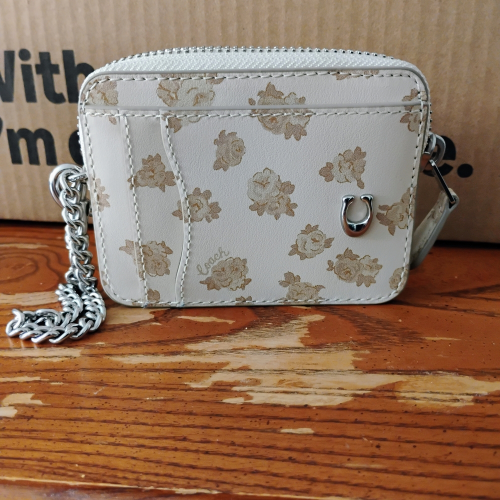 Coach Floral Cream Crossbody Bag